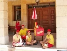 Una de las imágenes de este sábado en Almazán. / OTA