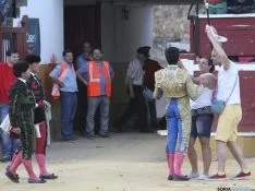 Una de las imágenes esta tarde de Domingo de Calderas./ SN