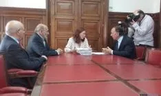Imagen de la reunión celebrada esta misma mañana. /CEDIDA