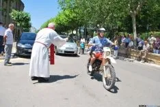 Una imagen de la bendición en el día de San Cristóbal en Soria. / SN