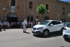 Una imagen de la bendición en el día de San Cristóbal en Soria. / SN