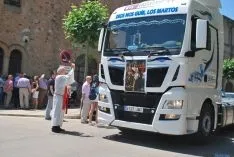 Una imagen de la bendición en el día de San Cristóbal en Soria. / SN