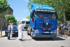 Una imagen de la bendición en el día de San Cristóbal en Soria. / SN