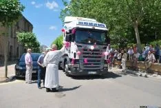 Una imagen de la bendición en el día de San Cristóbal en Soria. / SN