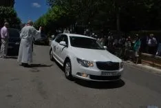 Una imagen de la bendición en el día de San Cristóbal en Soria. / SN
