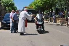 Una imagen de la bendición en el día de San Cristóbal en Soria. / SN