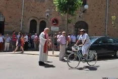 Una imagen de la bendición en el día de San Cristóbal en Soria. / SN