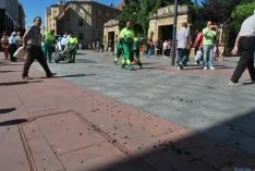 El paso de las merinas por la ciudad./SN