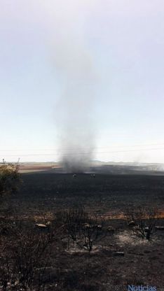 Imagen del incendio en Noviercas. / SN