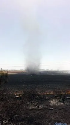Imagen del incendio en Noviercas. / SN
