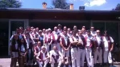 Todos los expresidentes de la peña Los Que Faltaban. SN