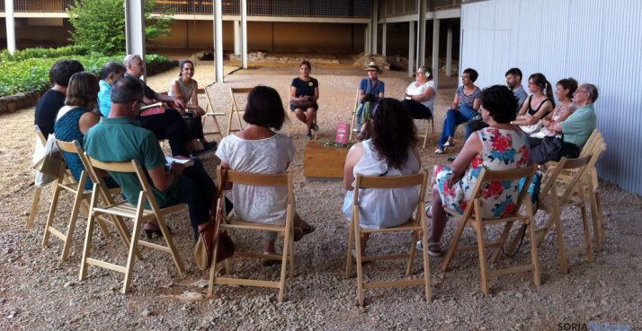 El yacimiento, pleno de actividades.