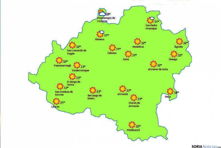 El sol, durante todo el día./eltiempo.es