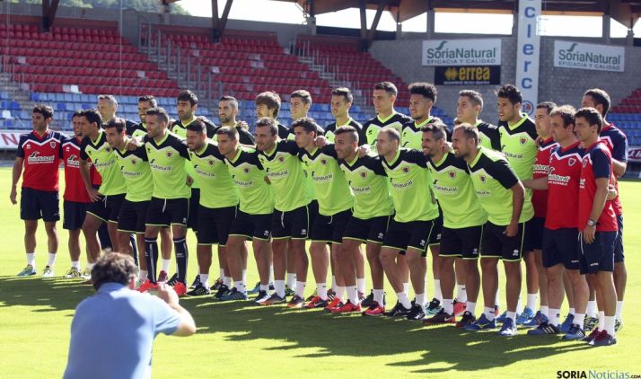 El primer equipo esta mañana./SN