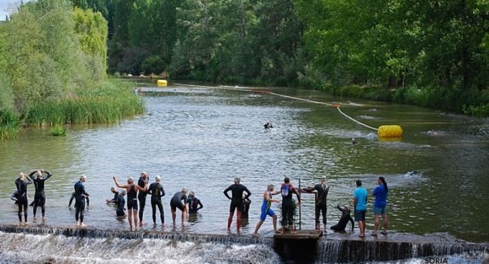 Prueba de triatlon en Almazán