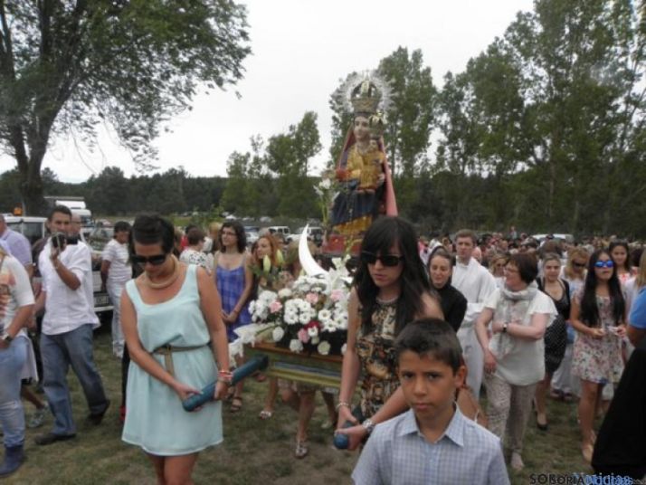 Procesión de la Virgen de la Blanca. /Archivo