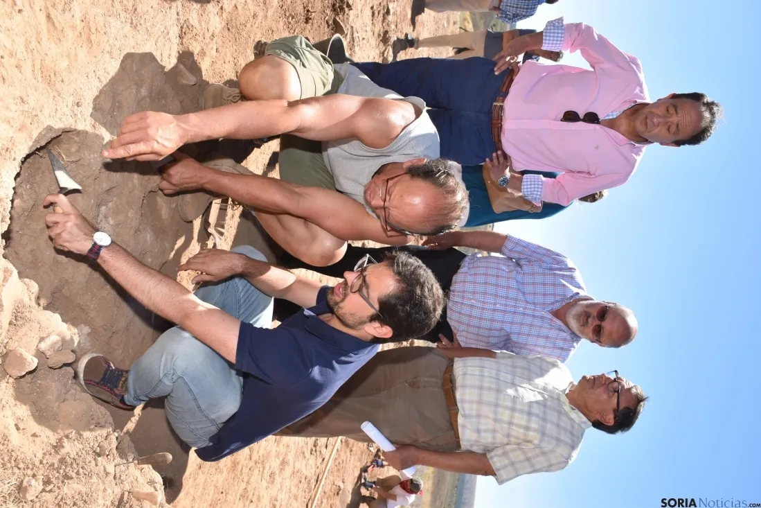 Eduardo Carazo, en el campo de trabajo de Numancia. /Junta