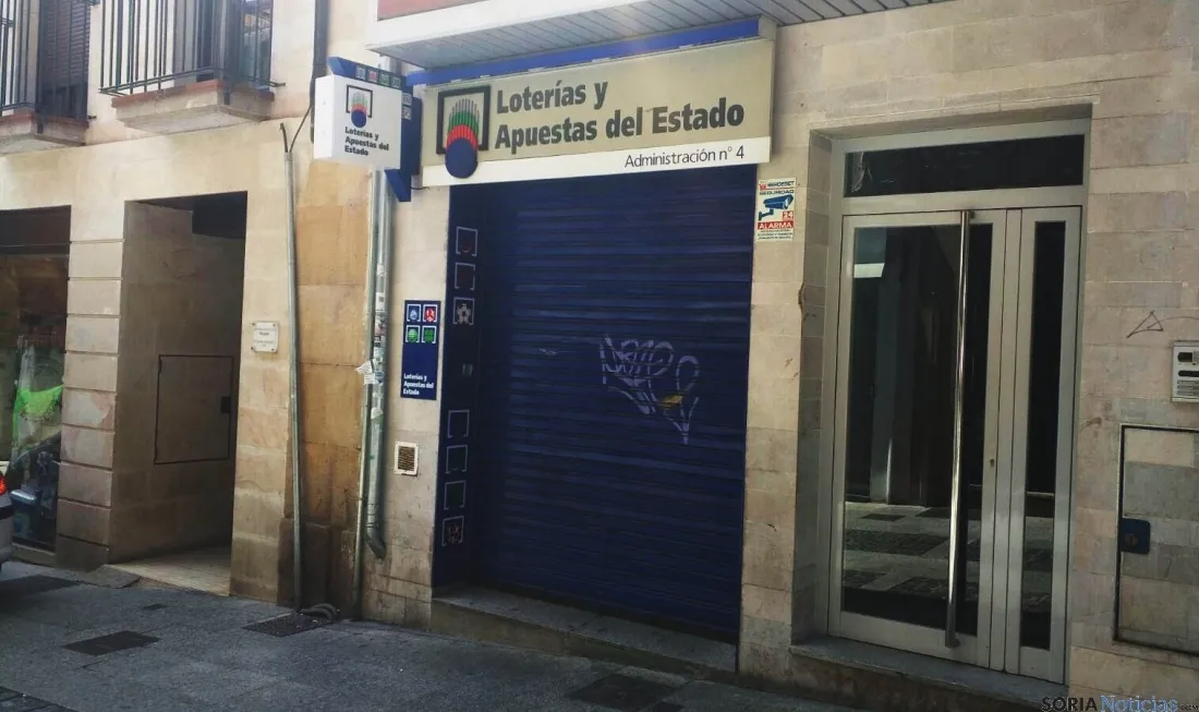 Administración nº4 de la Lotería Nacional en la c/Numancia, Soria.