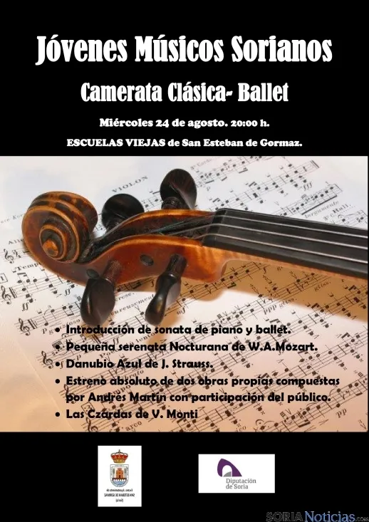 Foto 2 - Los J&oacute;venes M&uacute;sicos Sorianos, en el concierto de las velas de San Esteban