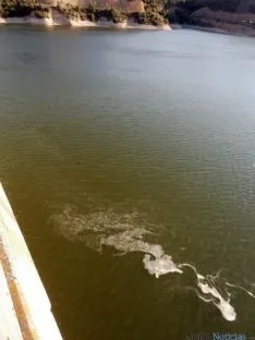 Espuma en el embalse del Val. /Asden