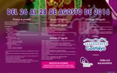Cartel de fiestas en Golmayo, Soria.