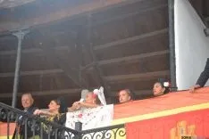 La lluvia presente en las fiestas de El Burgo. AG