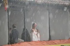 La lluvia presente en las fiestas de El Burgo. AG