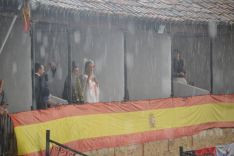 La lluvia presente en las fiestas de El Burgo. AG