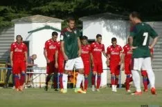 Imagen de la tarde de fútbol en Almazán CD Numancia, rojillos
