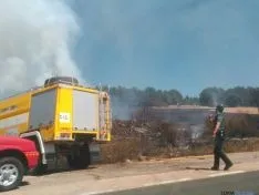 Imagen del incendio. / Á. Borque