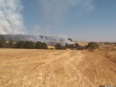 Imagen del incendio. / Á. Borque