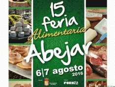 Cartel de la 15 edición de la feria de Alimentaria, en Abejar (Soria).
