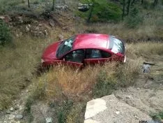 Espectacular salida de la vía sin consecuencias. / Ainalb Alomar