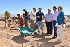 Eduardo Carazo, en el campo de trabajo de Numancia. /Junta