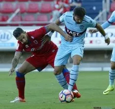 Imagen del partido Numancia-Levante.