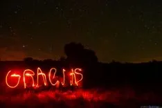 Foto 'light-painting'. /Ale Coloma Romeo
