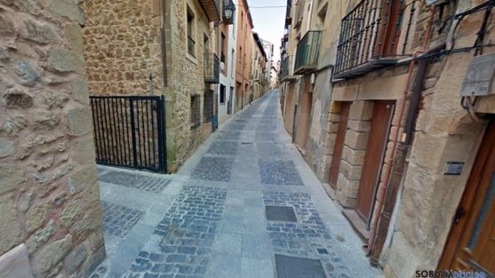Calle Zapatería, en el casco histórico de Soria.