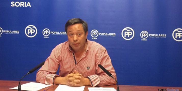 Adolfo Sainz, del PP en el Ayuntamiento de Soria.