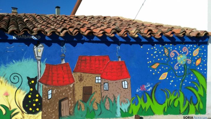 Imagen de la pintura mural de Tardajos de Duero. /SN