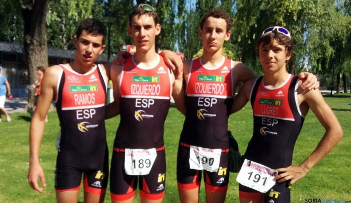 Los jóvenes deportistas sorianos.