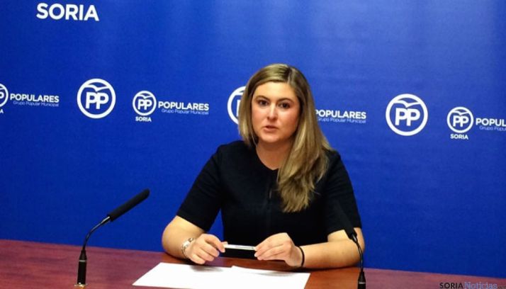Concejala del Partido Popular en el Ayuntamiento de Soria, Eva García.