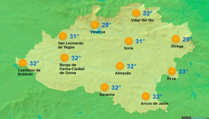 El tiempo en Soria. / www.tutiempo.net.