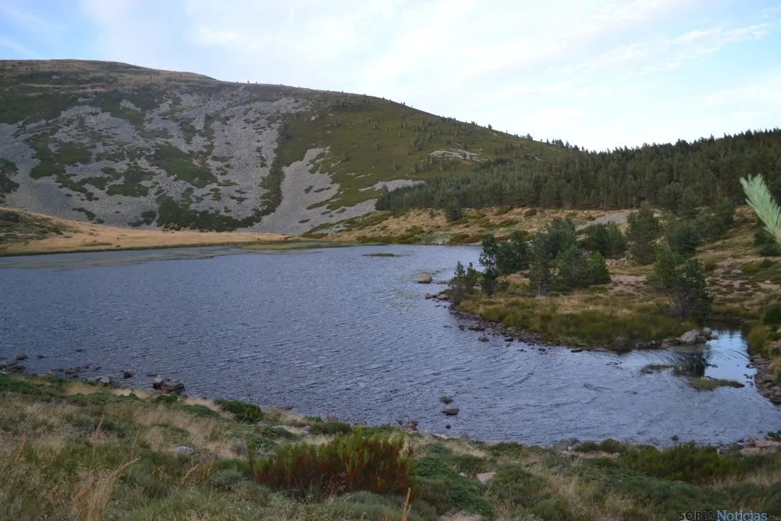 Vistas de la laguna de Cebollera (Soria).