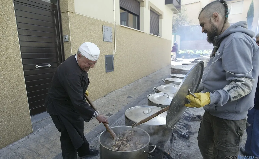 Comida popular en Ólvega (Soria).