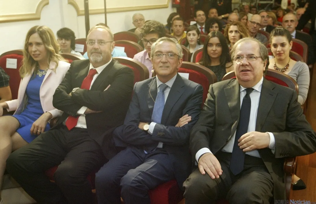 Imagen de la visita de Juan Vicente Herrera a Soria. / SN