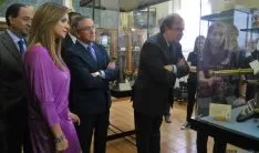 Imagen de la visita de Herrera este martes a Soria. / SN