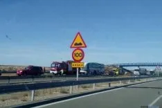 Accidente de tráfico en Adradas, Soria.