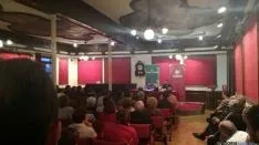 De Marco durante su charla en el Casino. SN