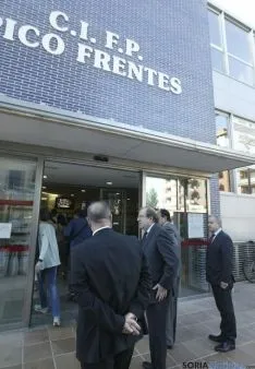Imagen de la visita de Juan Vicente Herrera a Soria. / SN
