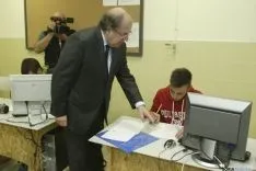 Imagen de la visita de Juan Vicente Herrera a Soria. / SN